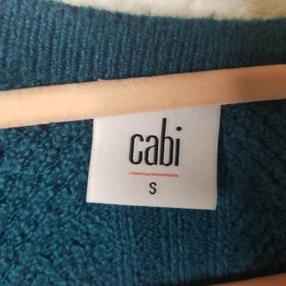 Cabi 3712 teal deco cardigan sweater - Picture 4 of 8